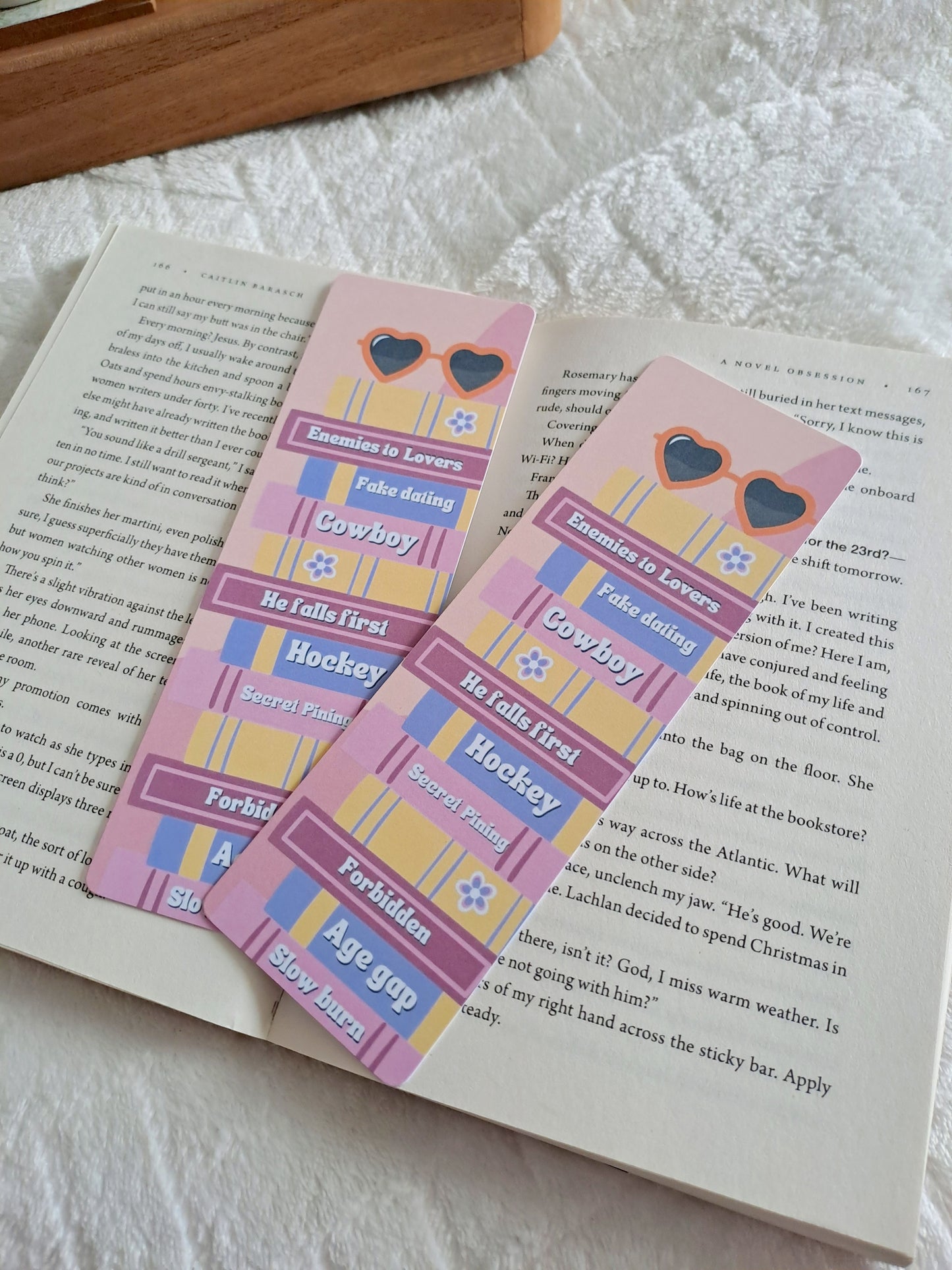 Romance tropes bookmark