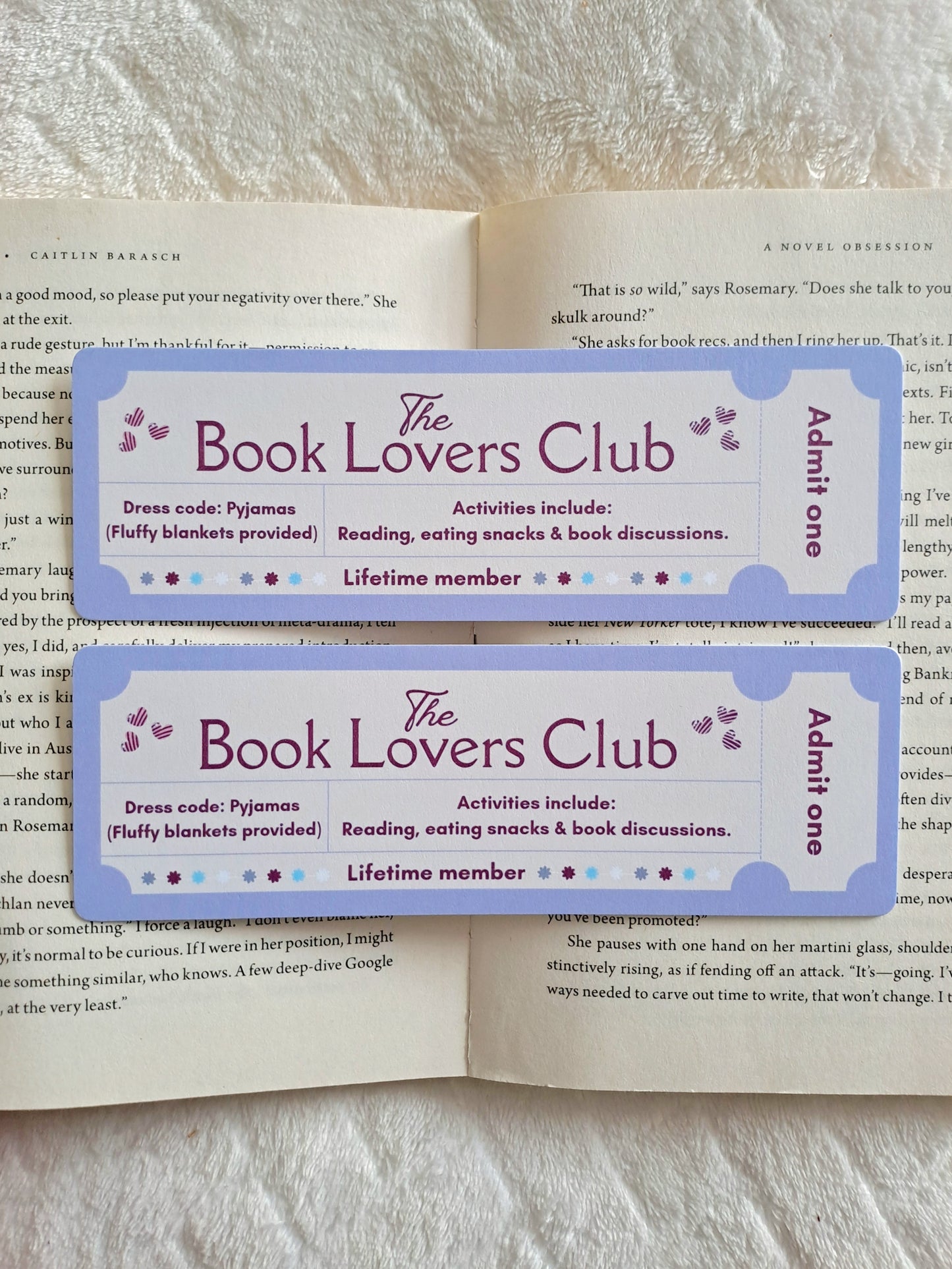 The Book Lovers club bookmark