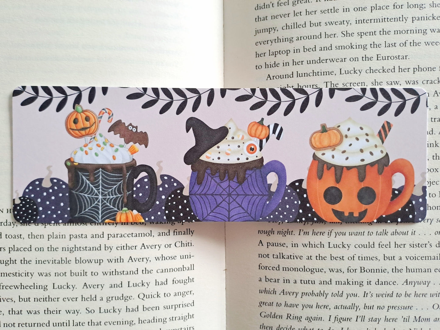 Spooky season Halloween bookmark - Pumpkins | Witches