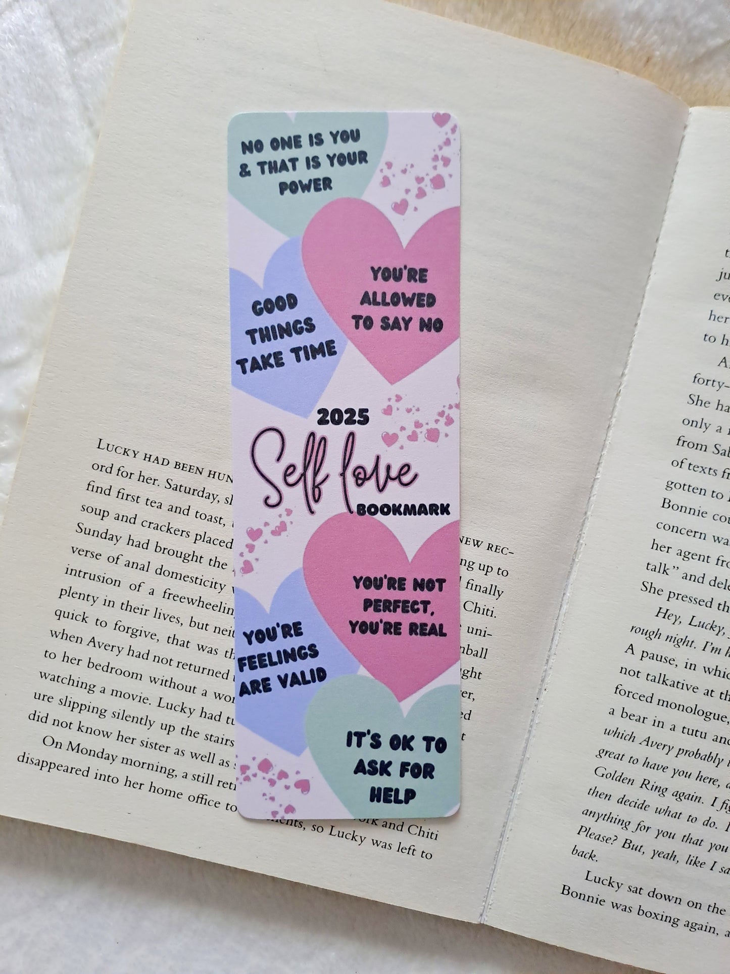 Self-love affirmations 2025 bookmark