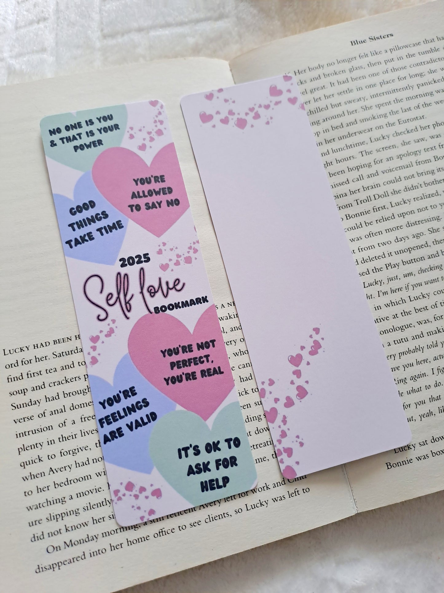 Self-love affirmations 2025 bookmark