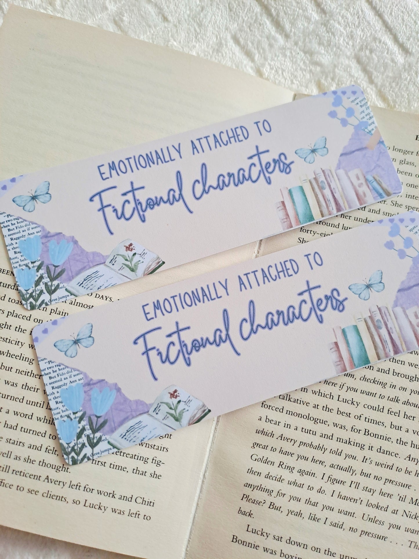 Emotionally attached to fictional character's bookmark