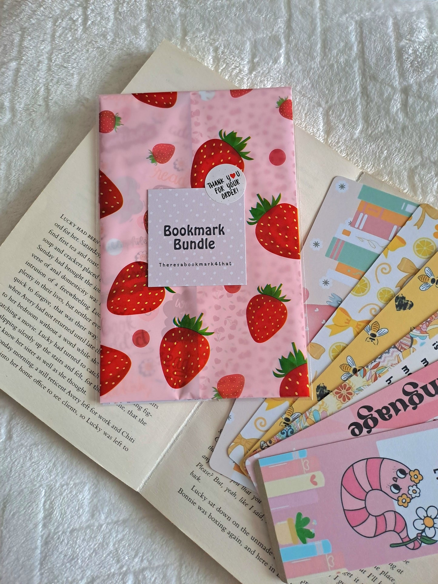 Bookmark Bundles - Pack of 5 cardstock bookmarks