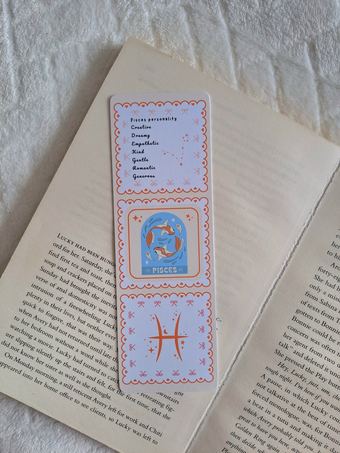 Pisces star sign personality traits bookmark