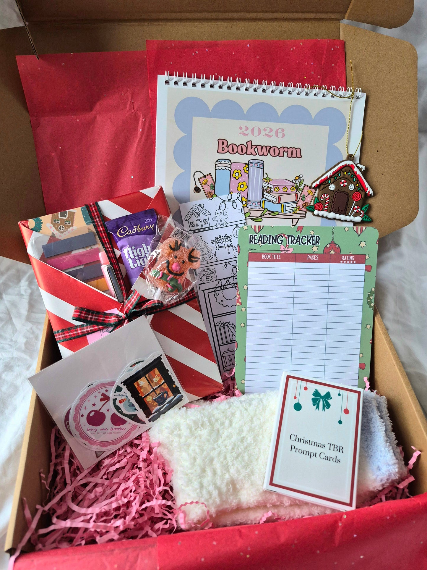 Christmas gift box for booklovers: Blind date with a book
