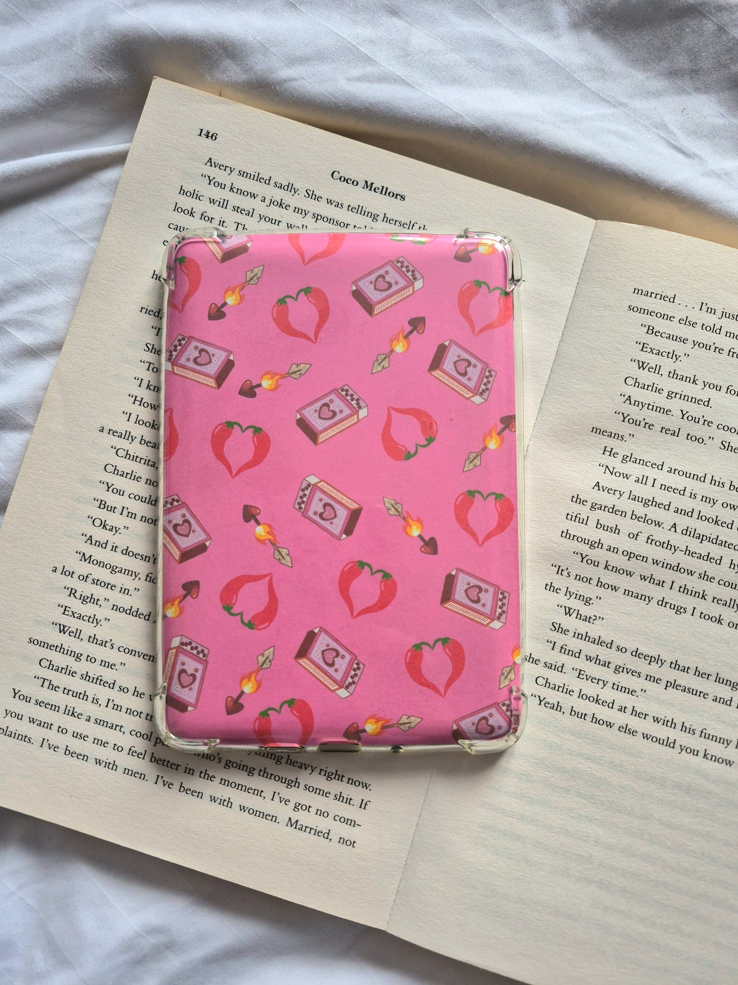 Hot pink spicy chilli's Kindle Insert