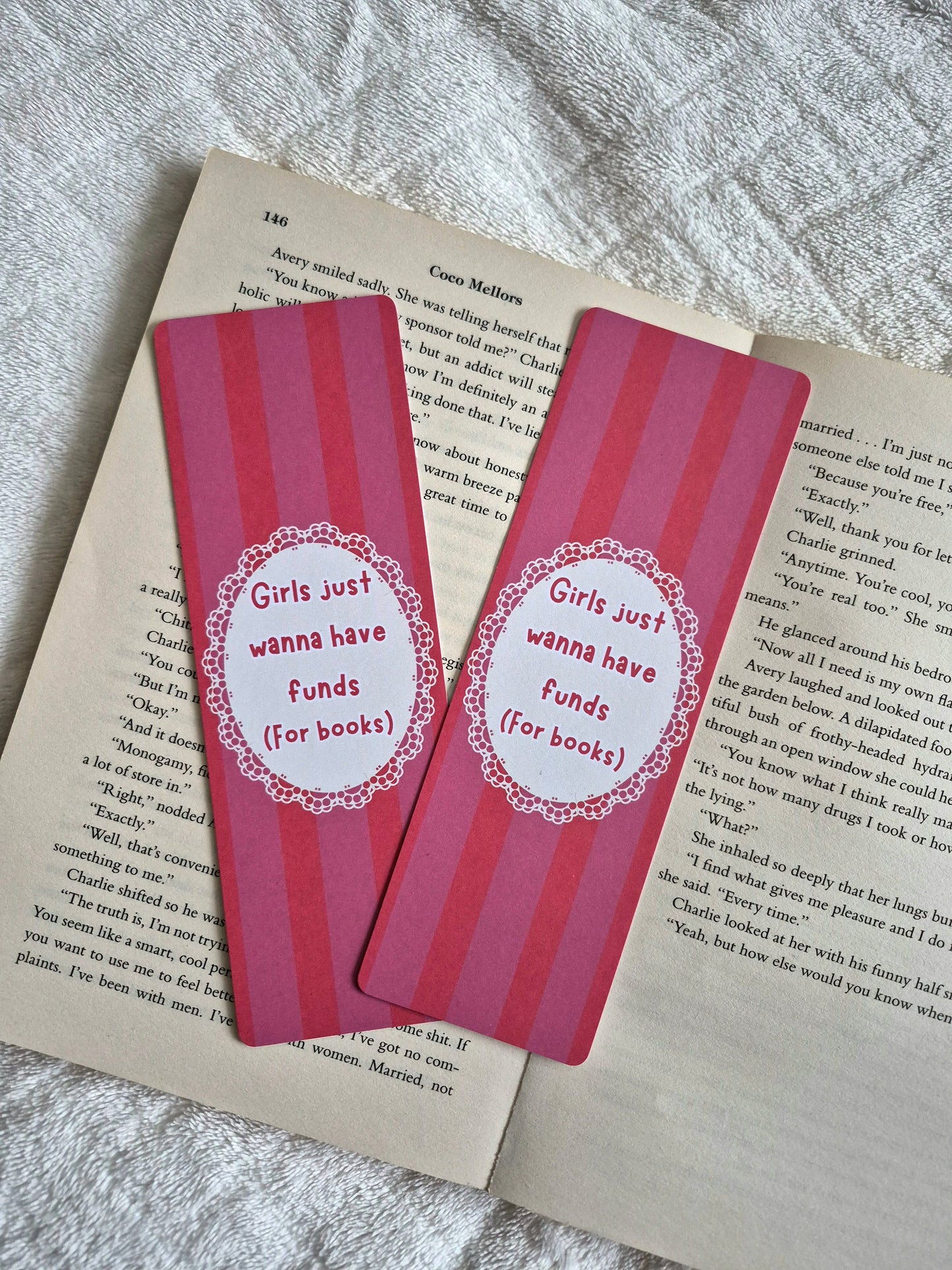 Girls just wanna have funds (for books) bookmark (Copy)