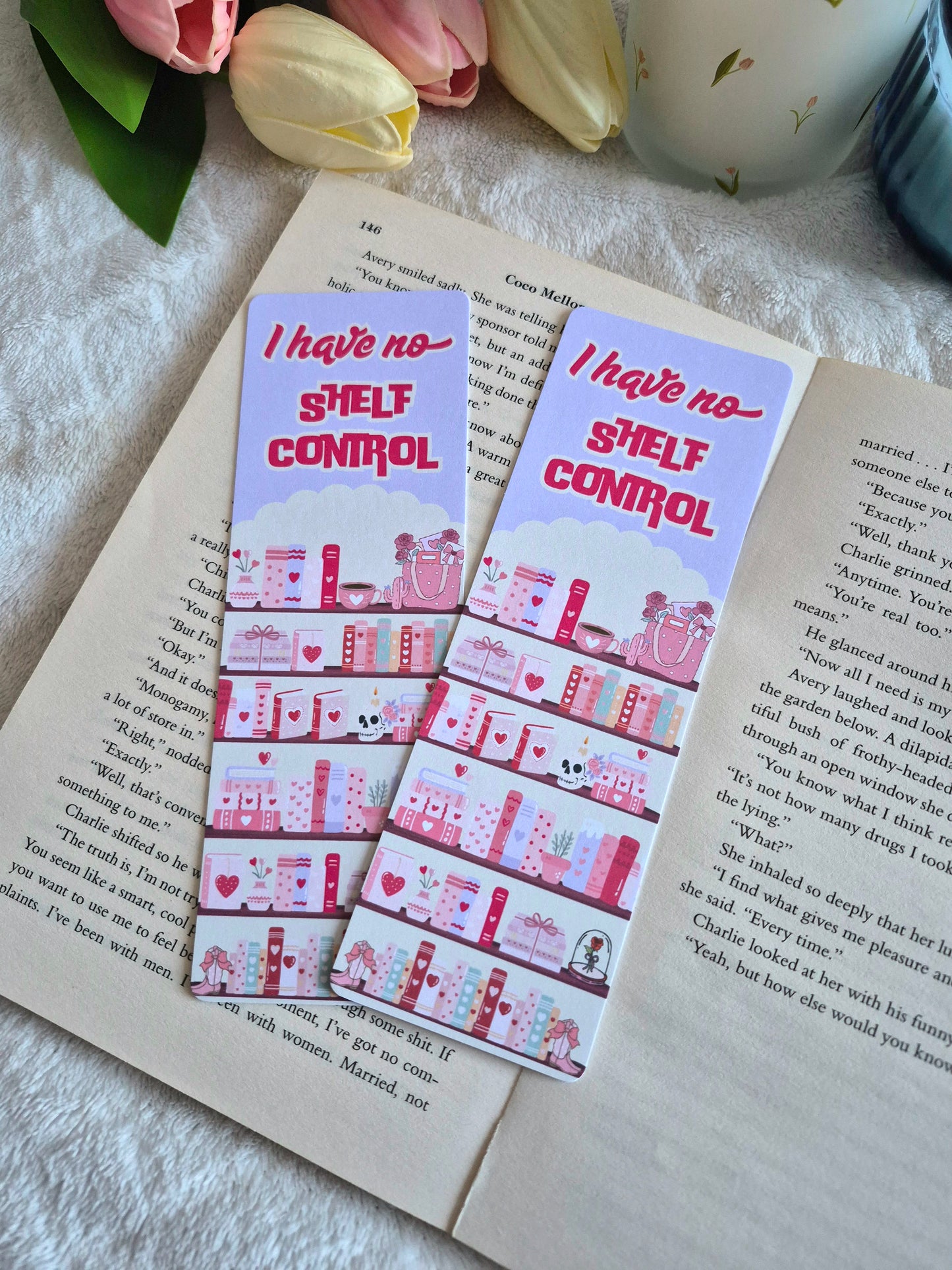 I have no shelf control bookmark for booklovers