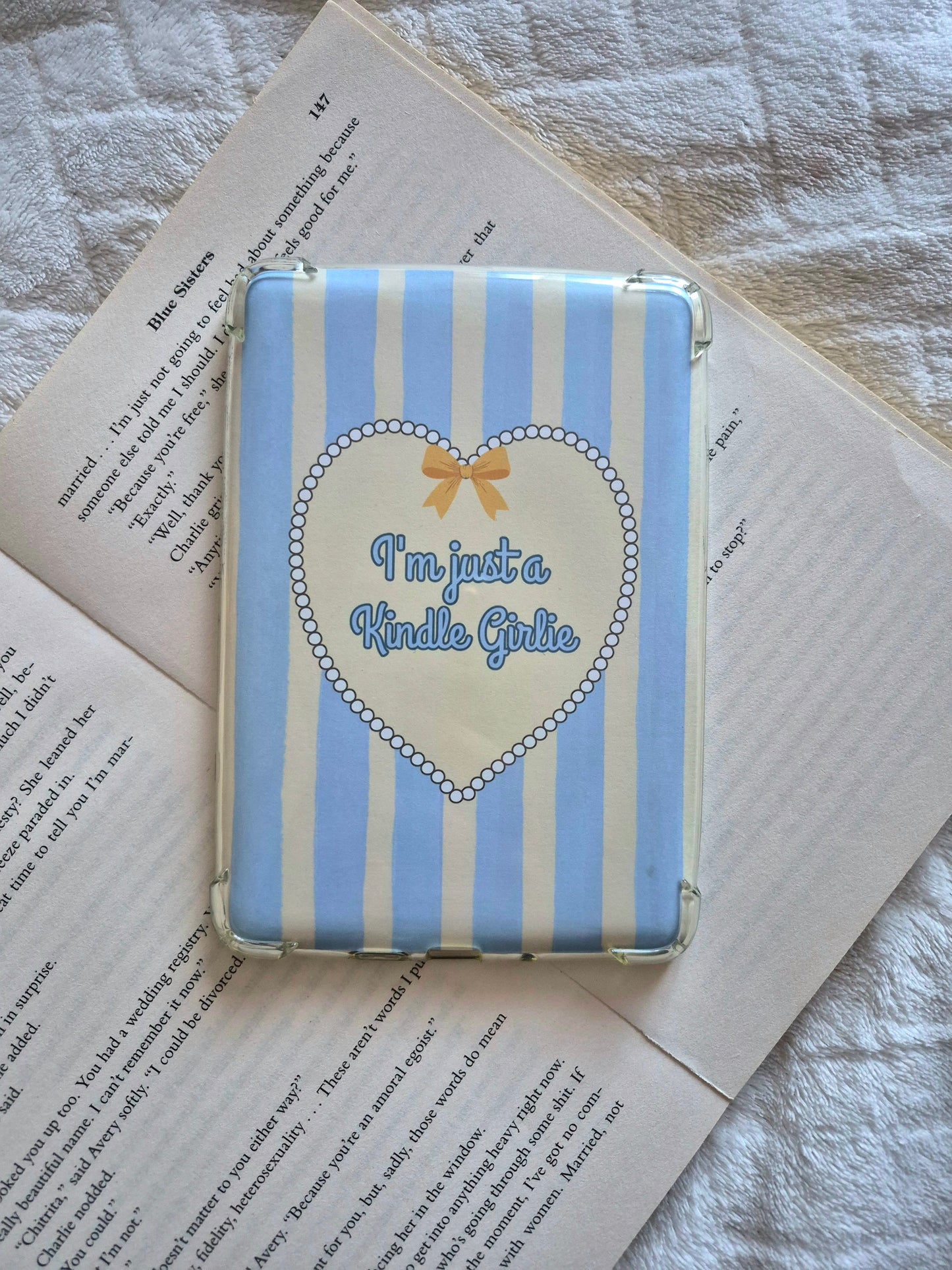 I'm just a kindle girlie spring coquette kindle insert