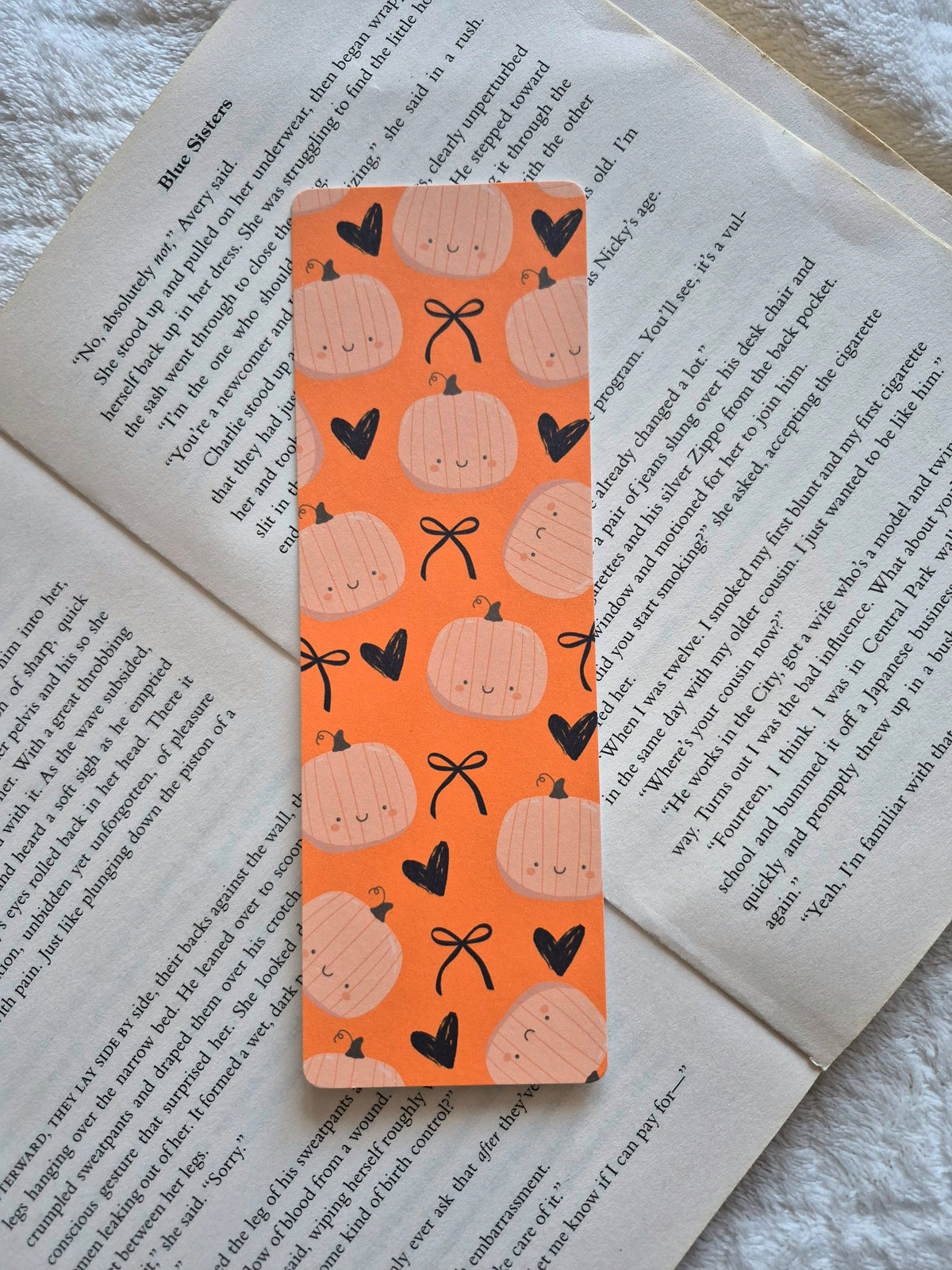 Baby Spice Pumpkins bookmark: Spooky season reading accessory