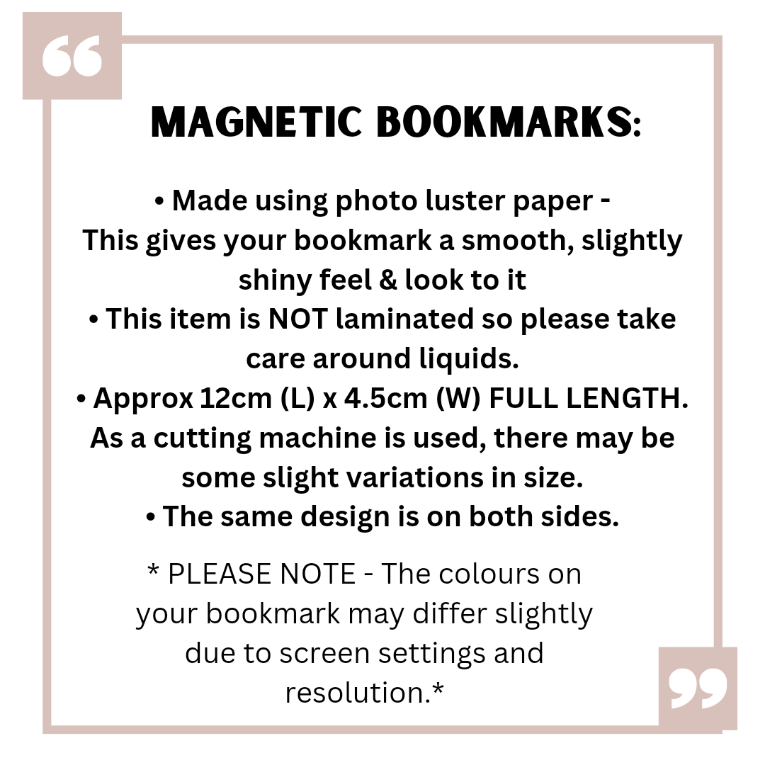 Witchy pumpkin magentic bookmark