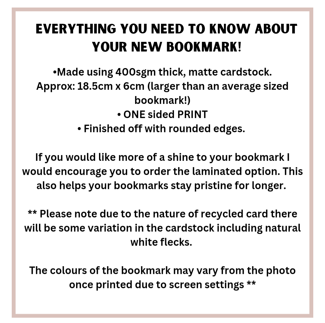 Love birds bookmark - Spring bookmarks for book lovers