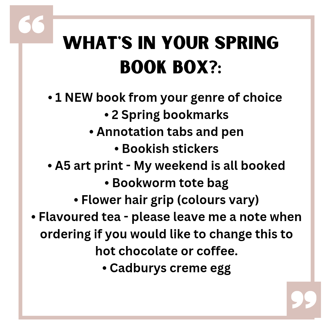 Blind date book box - spring addition | Gift for booklovers