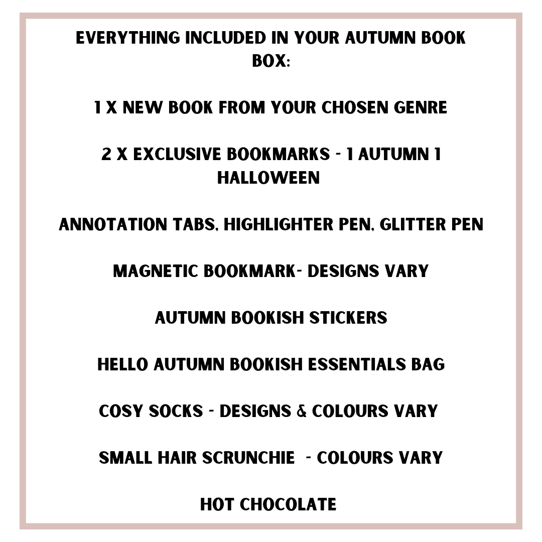 Autumn gift box for booklovers
