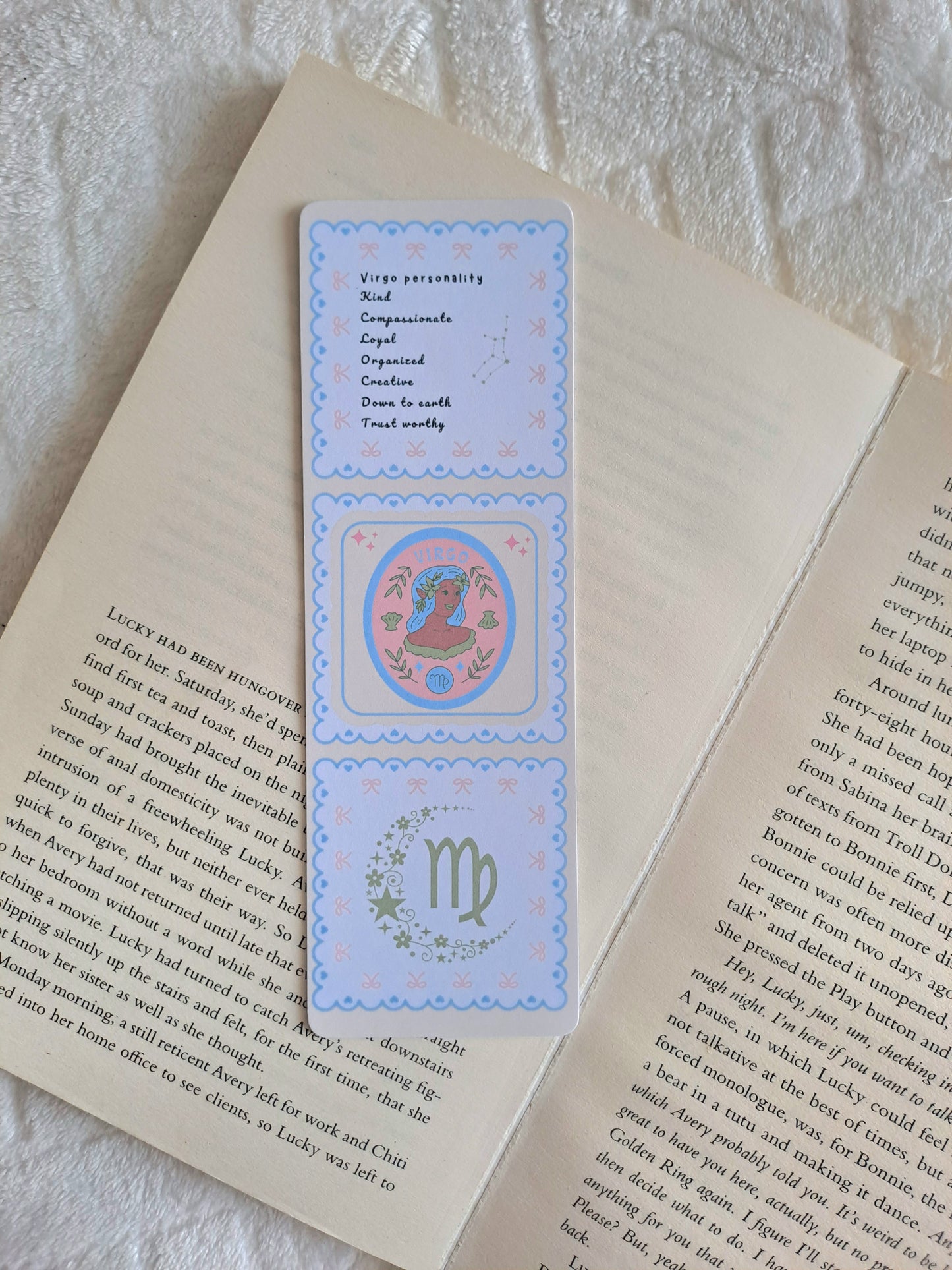 Virgo star sign personality traits bookmark