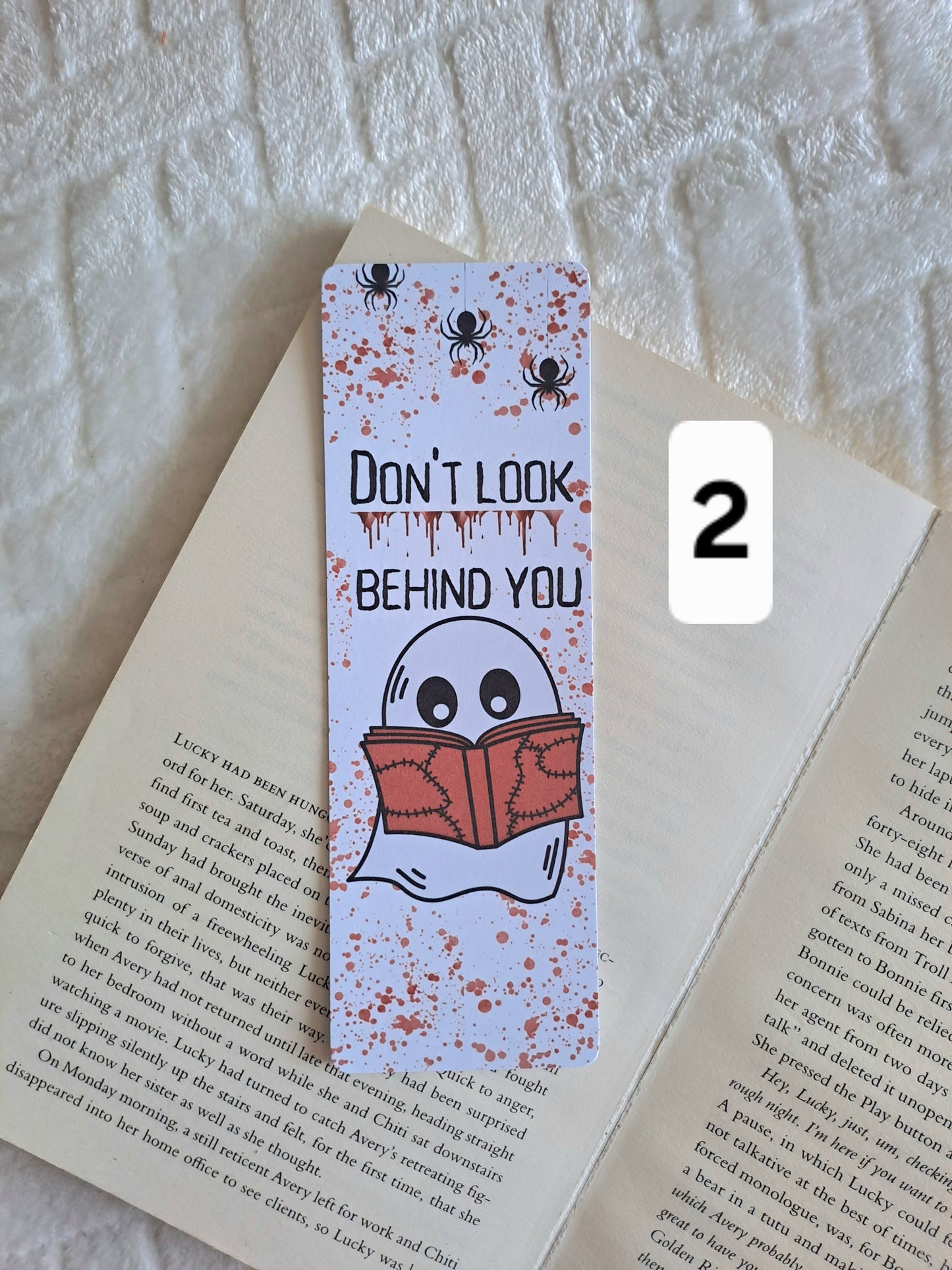 Thriller bookmarks - crime, ghosts, skeletons | Reading accessories