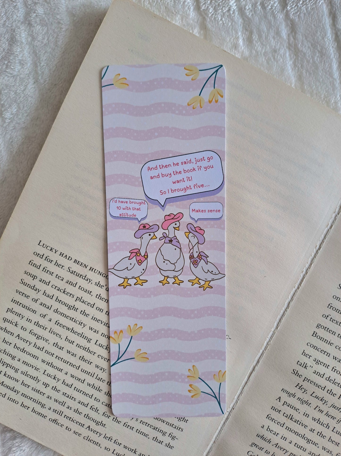 Gossiping geese bookmark