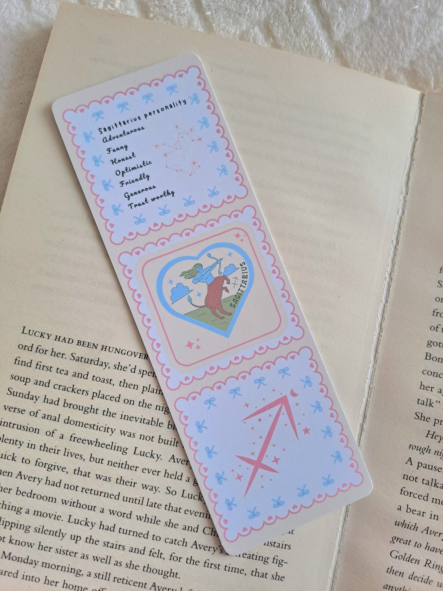 Sagittarius star sign personality traits bookmark