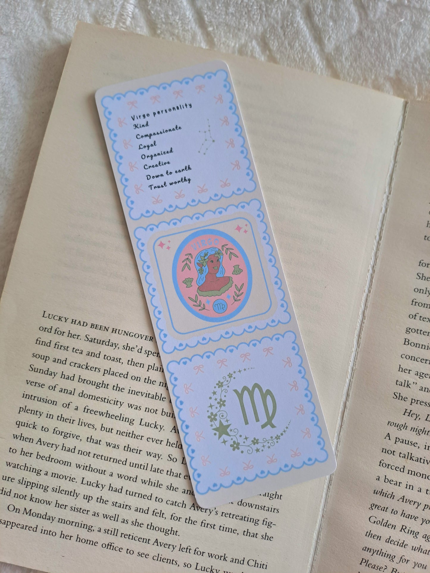 Virgo star sign personality traits bookmark