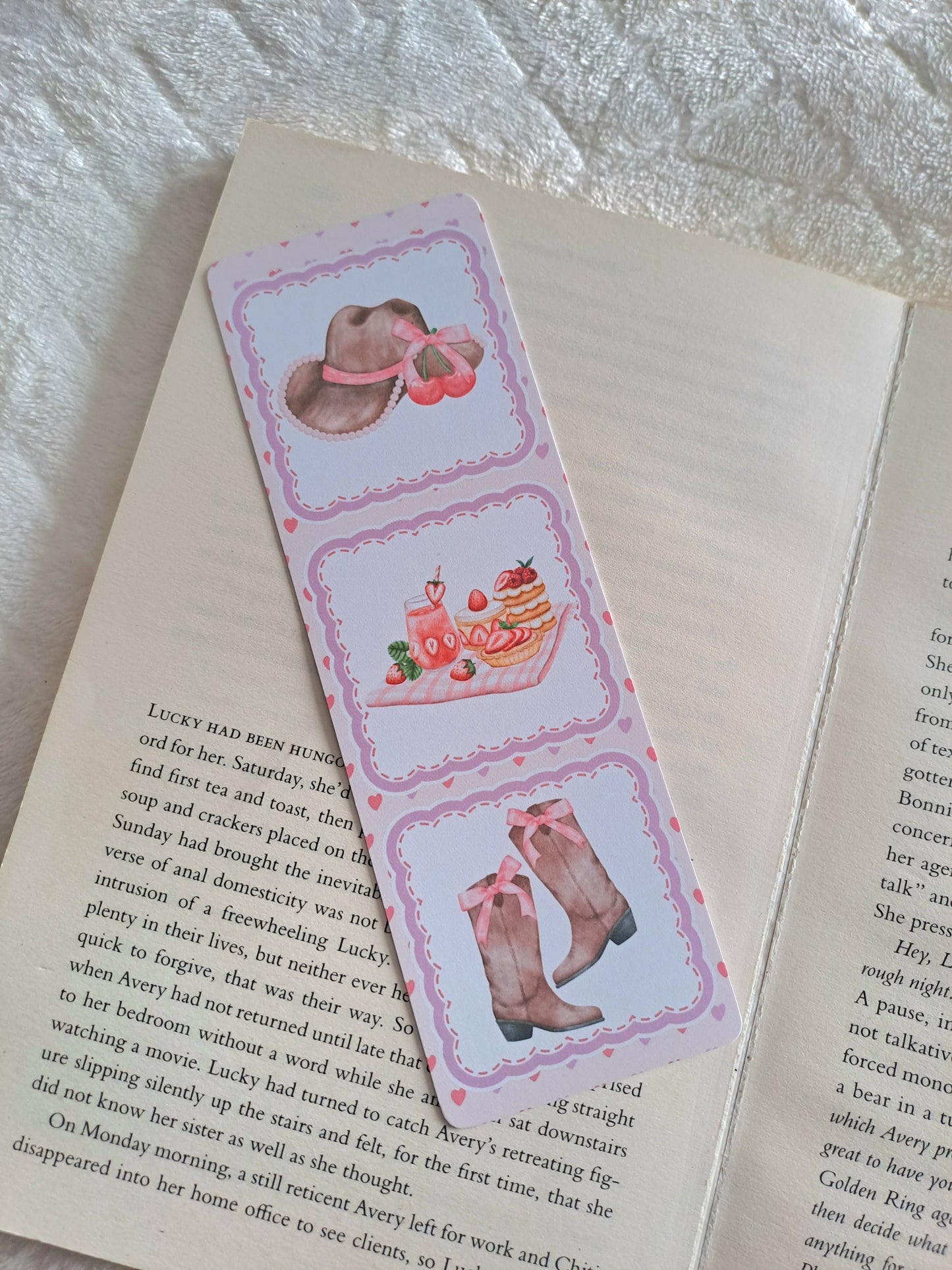 Cowboy Romance coquette bookmark