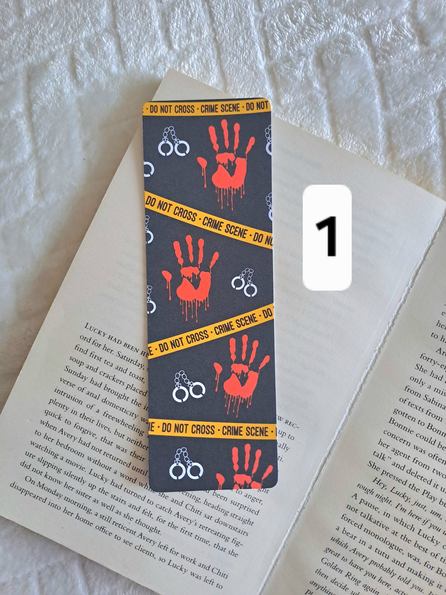 Thriller bookmarks - crime, ghosts, skeletons | Reading accessories