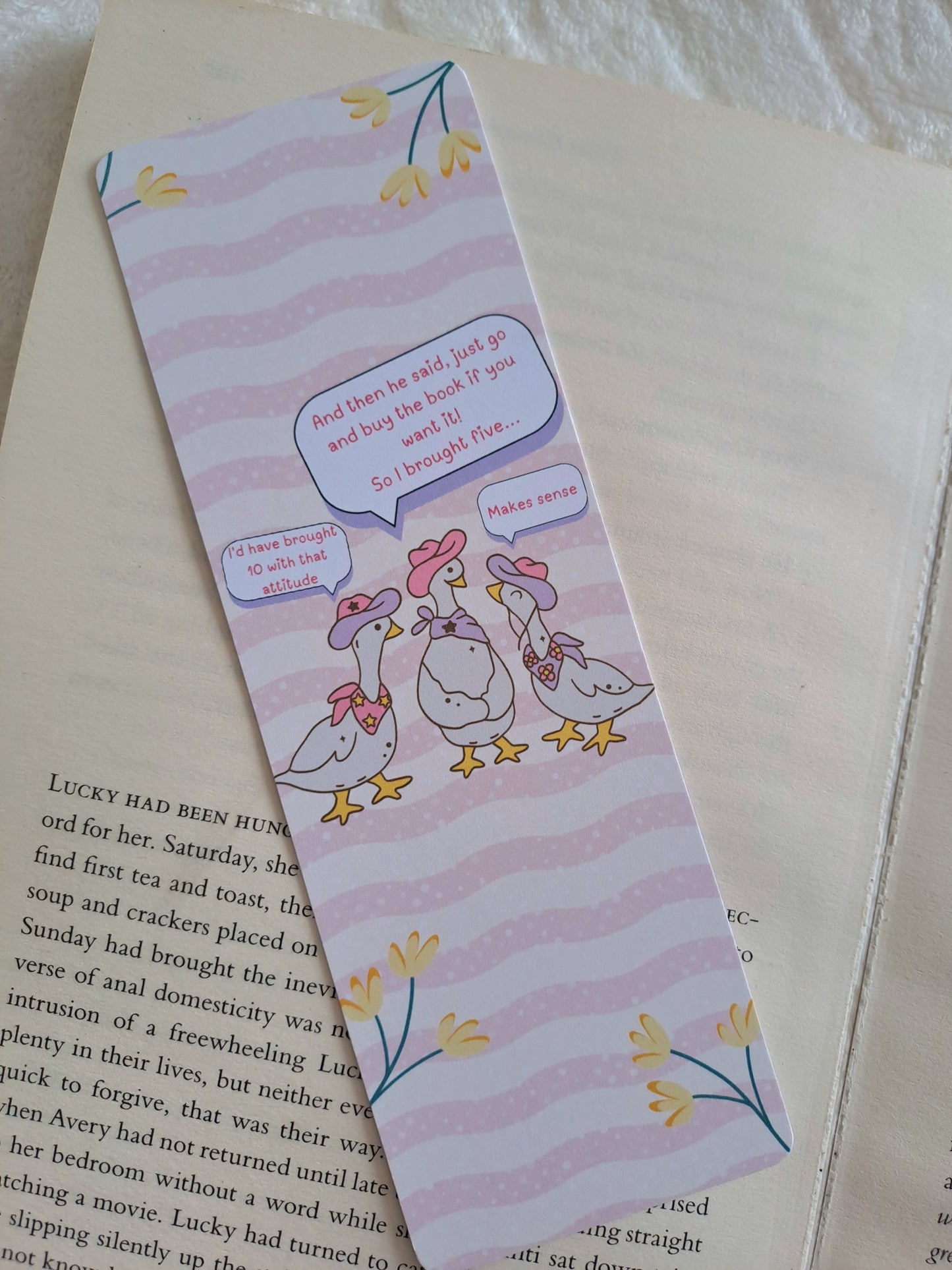 Gossiping geese bookmark