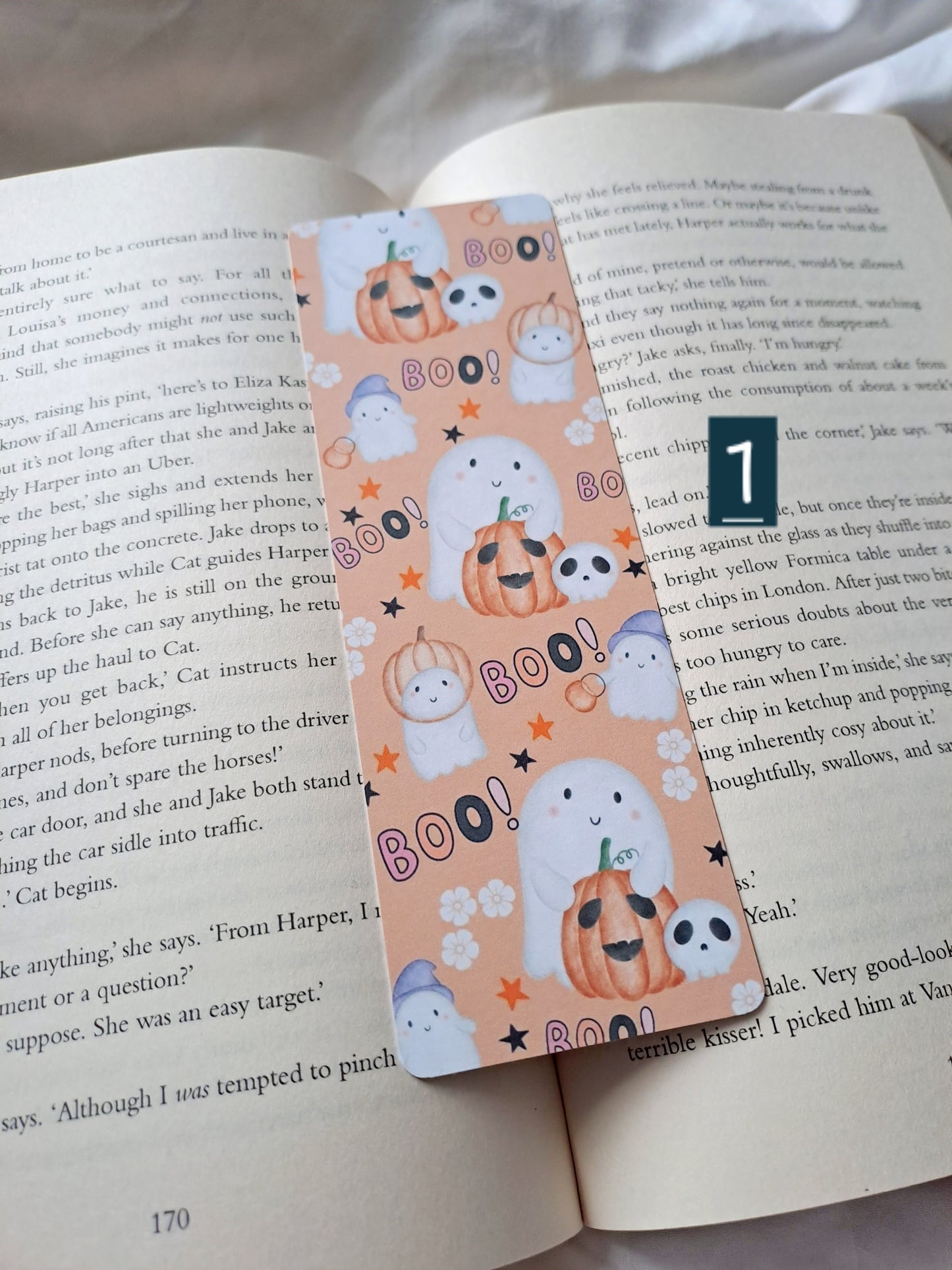 Double sided print halloween/autumn bookmarks