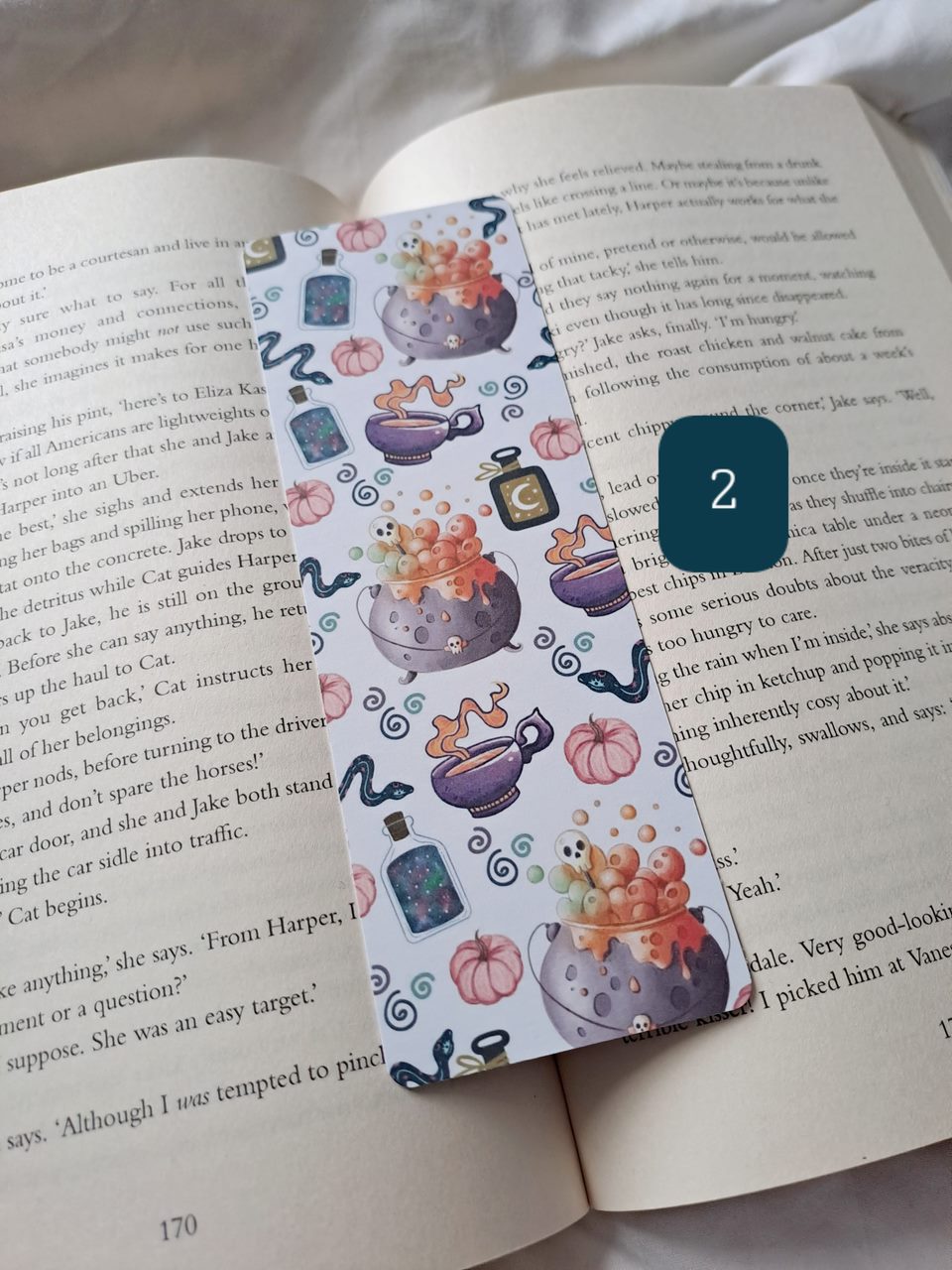 Double sided print halloween/autumn bookmarks