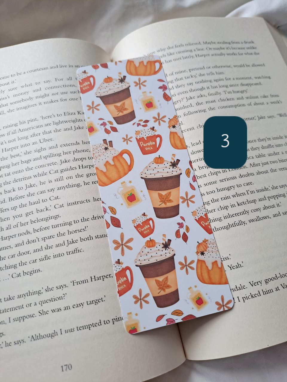 Double sided print halloween/autumn bookmarks