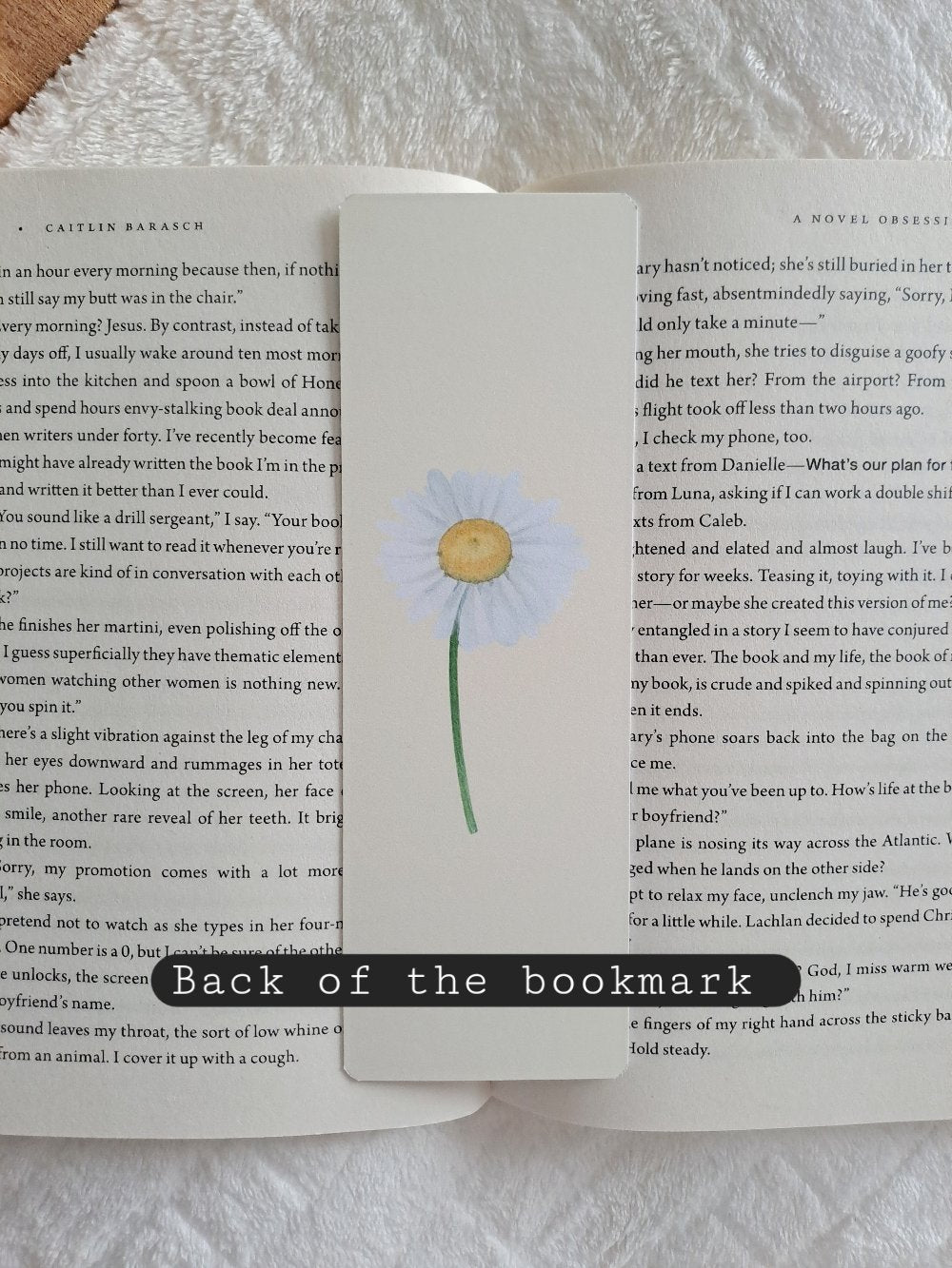 Vintage spring bookmark - Floral double sided print