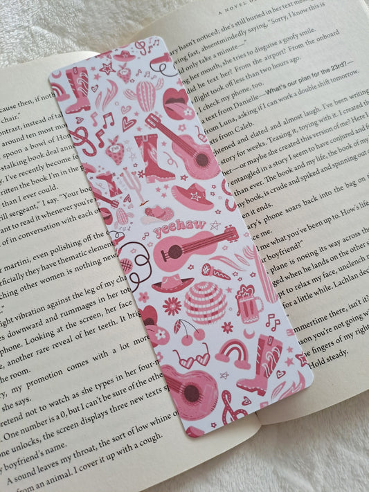 Double-sided print cowboy bookmark