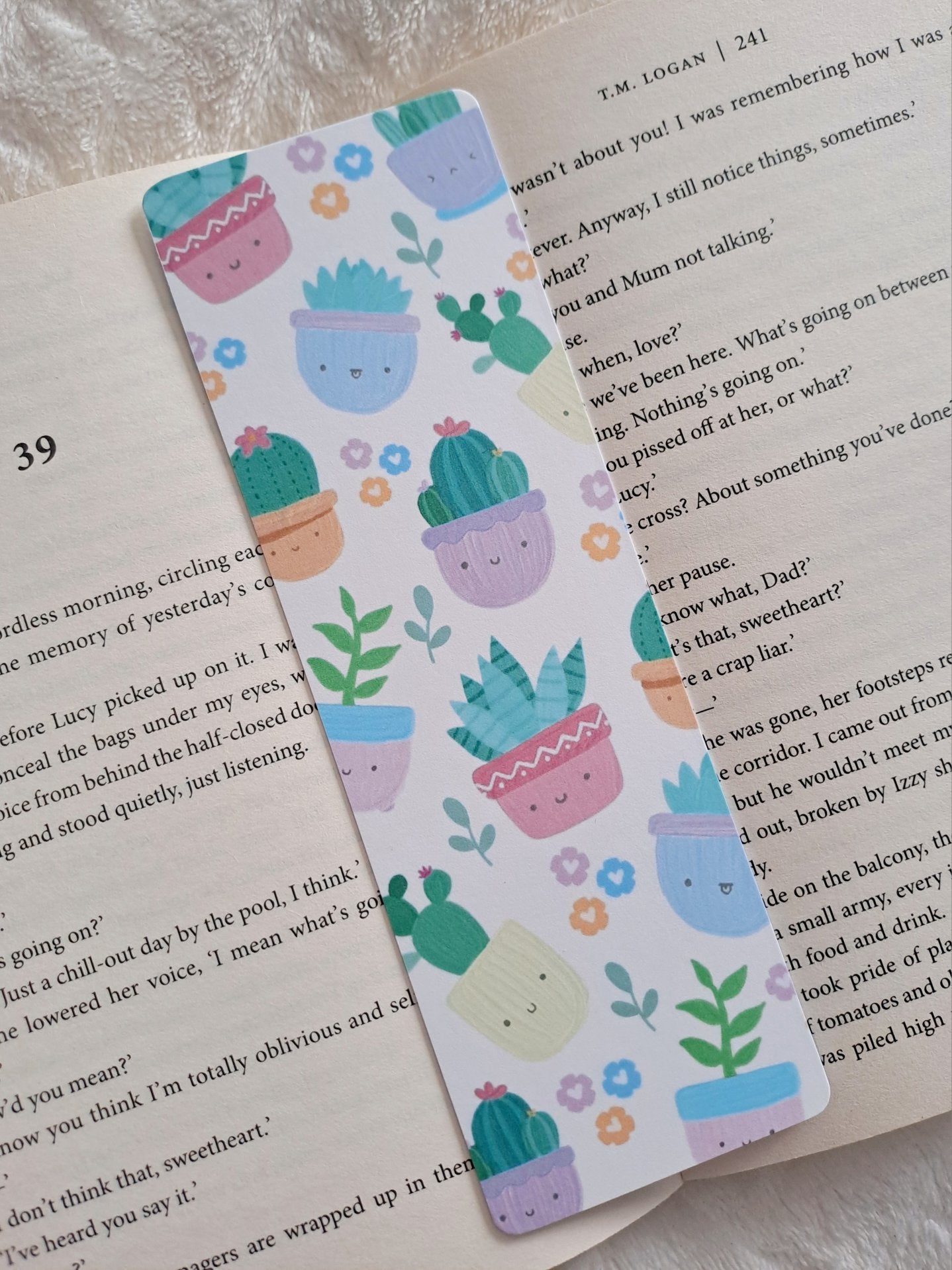 Happy plants bookmark