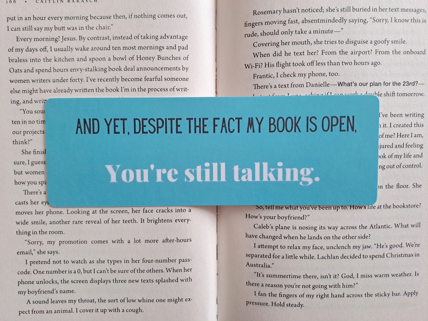 Blue Adult humour bookmark: Funny gifts for booklover