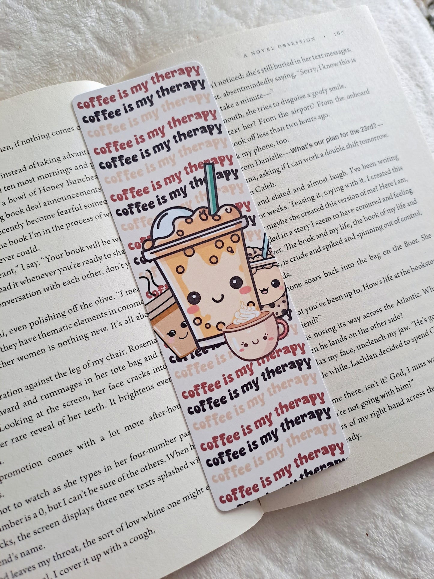 Coffee is my therapy bookmark