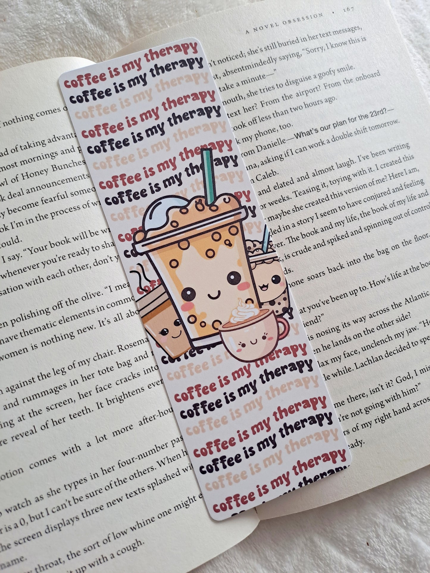 Coffee is my therapy bookmark