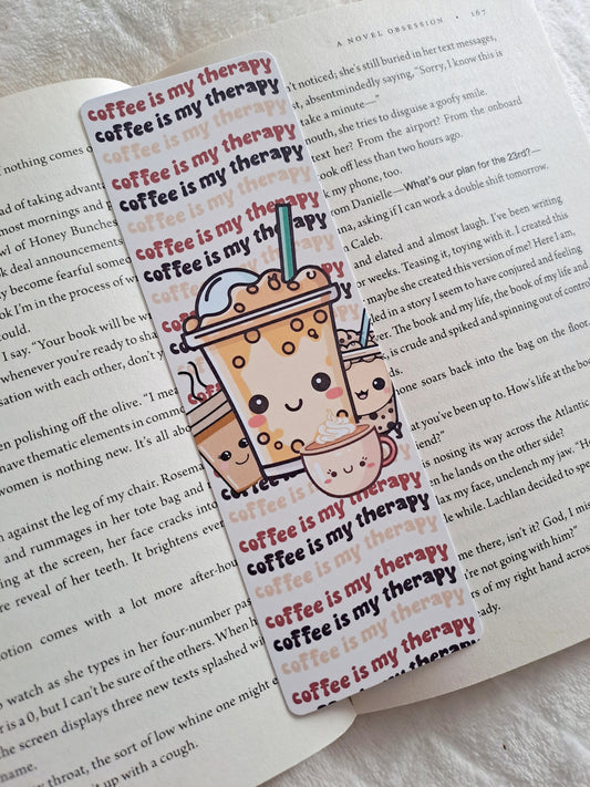 Coffee is my therapy bookmark