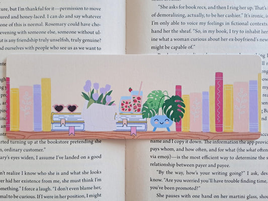 Summer book shelf bookmark