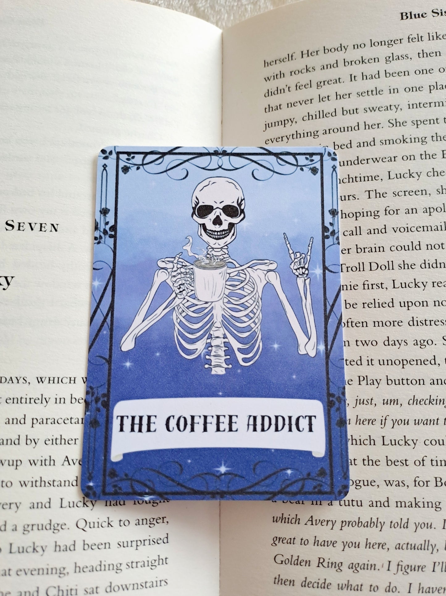 'The coffee addict' tarot bookmark