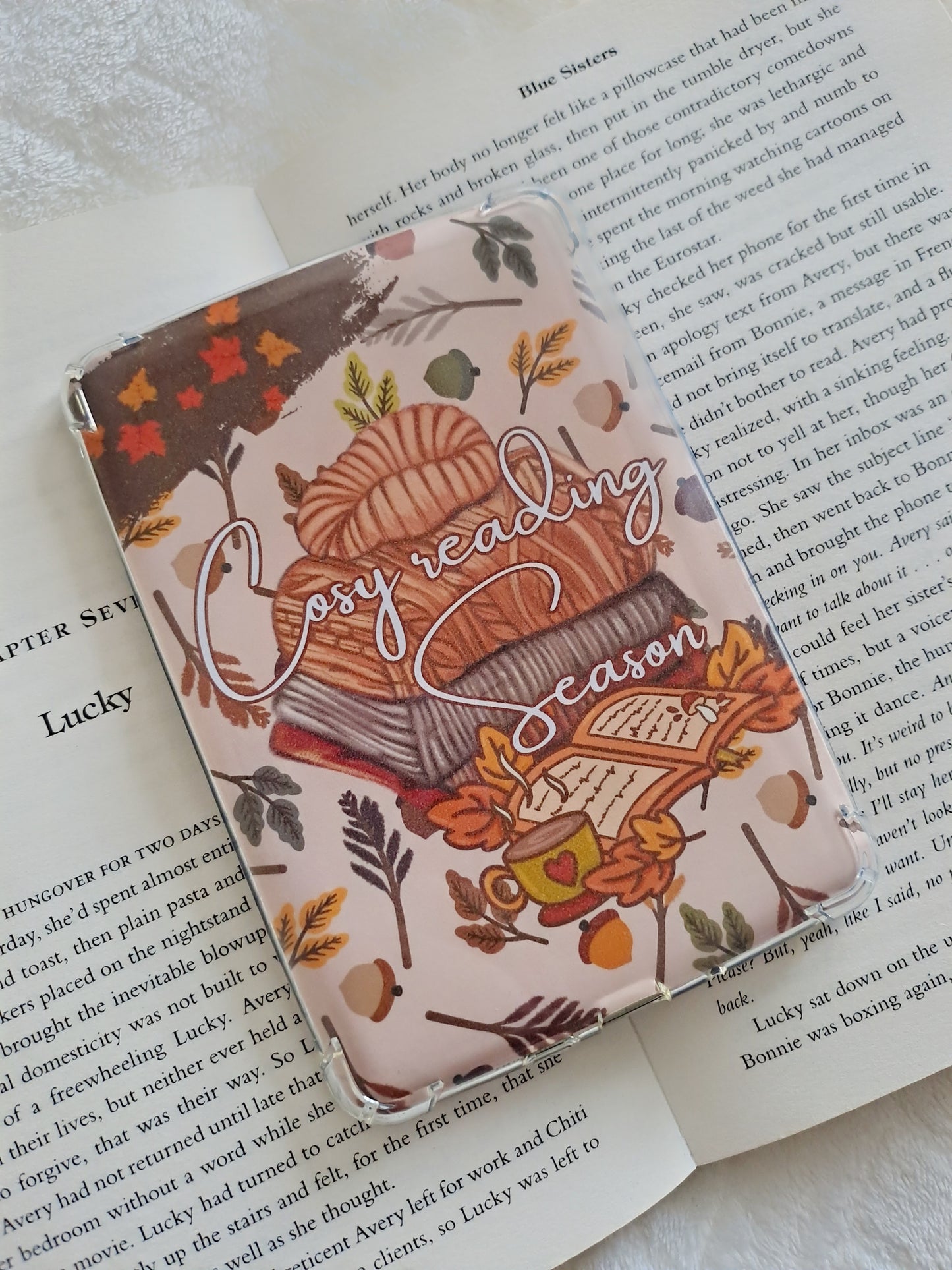 Cosy reading season kindle skin insert