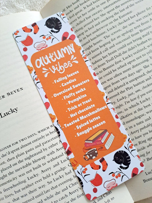 Autumn definition bookmark - Reading accessories for booklovers