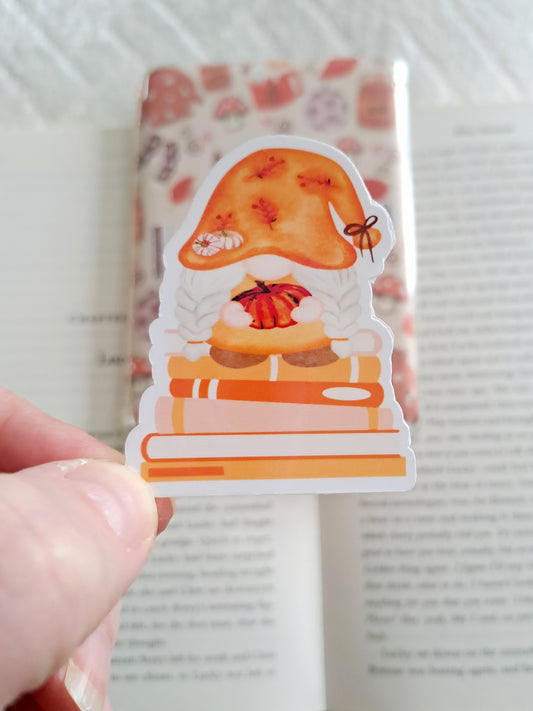 Autumnal gonk sticker for E readers/kindles