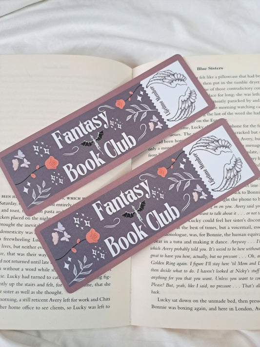 Fantasy book club bookmark