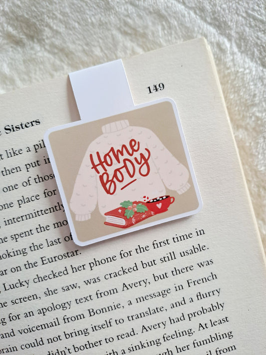 Homebody festive magentic bookmark