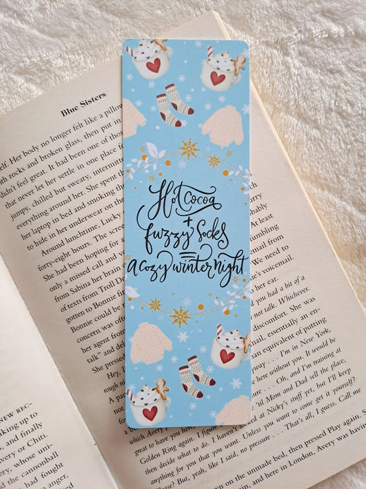 Cosy winter night bookmark