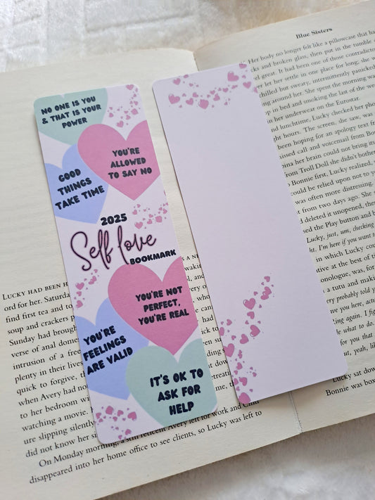 Self-love affirmations 2025 bookmark
