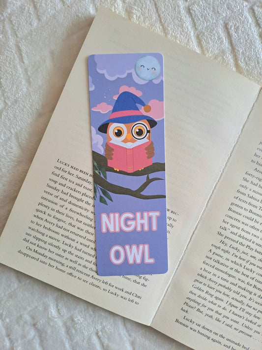 Night Owl reading bookmark