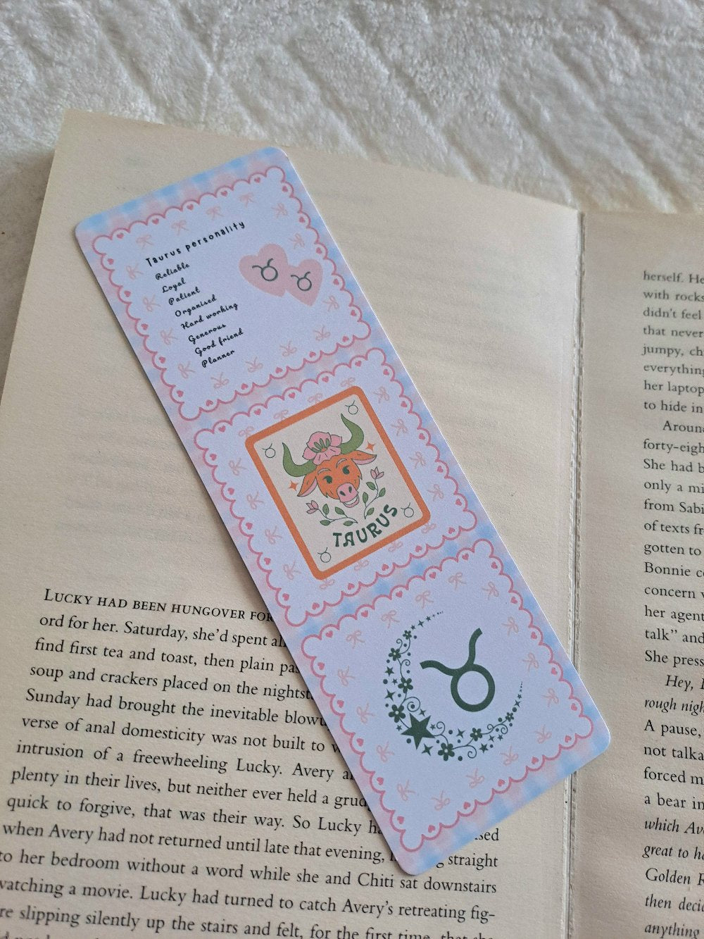 Taurus personality traits bookmark - Star sign bookmarks