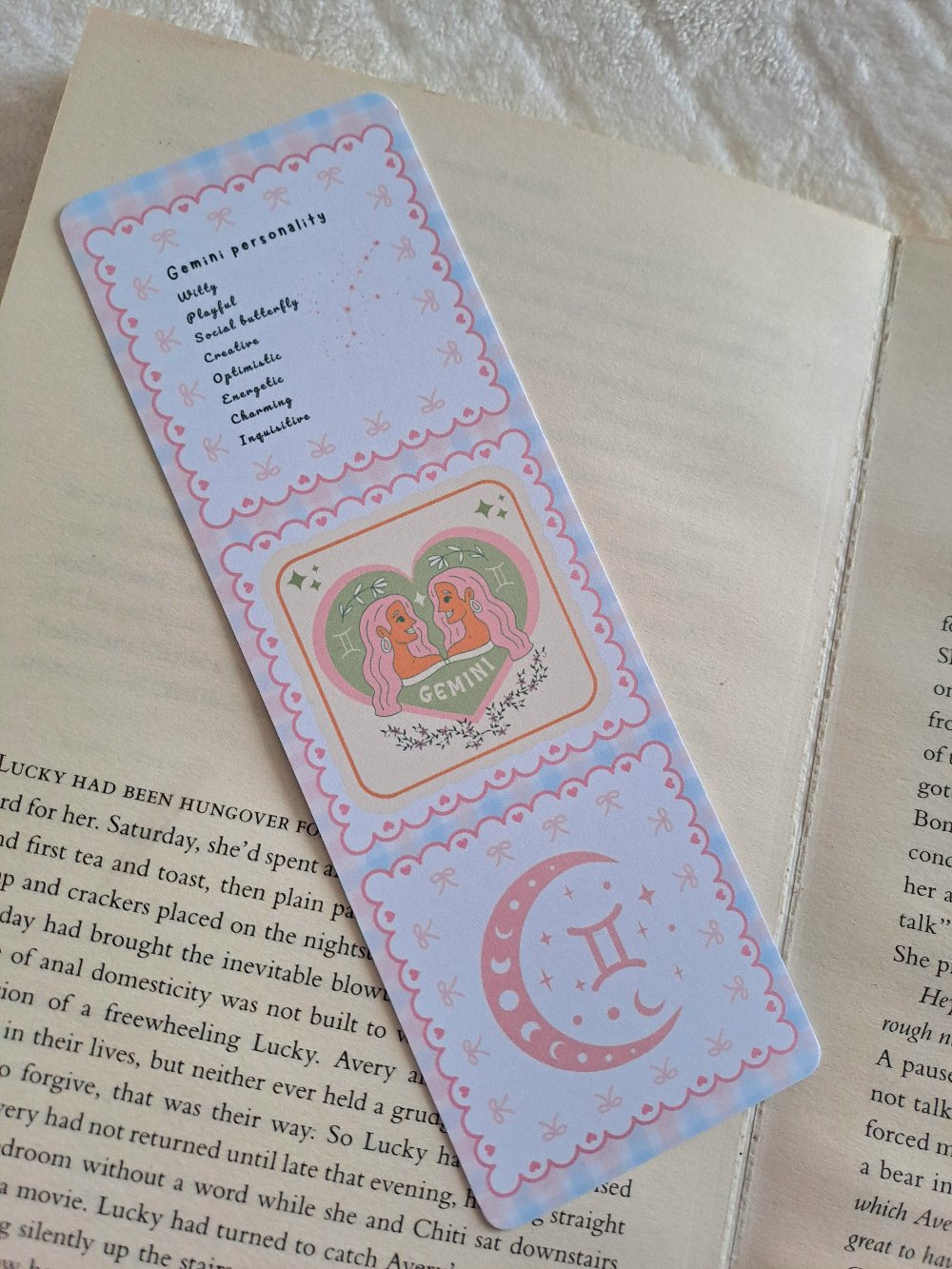 Gemini star sign personality traits bookmark - Zodiac gifts