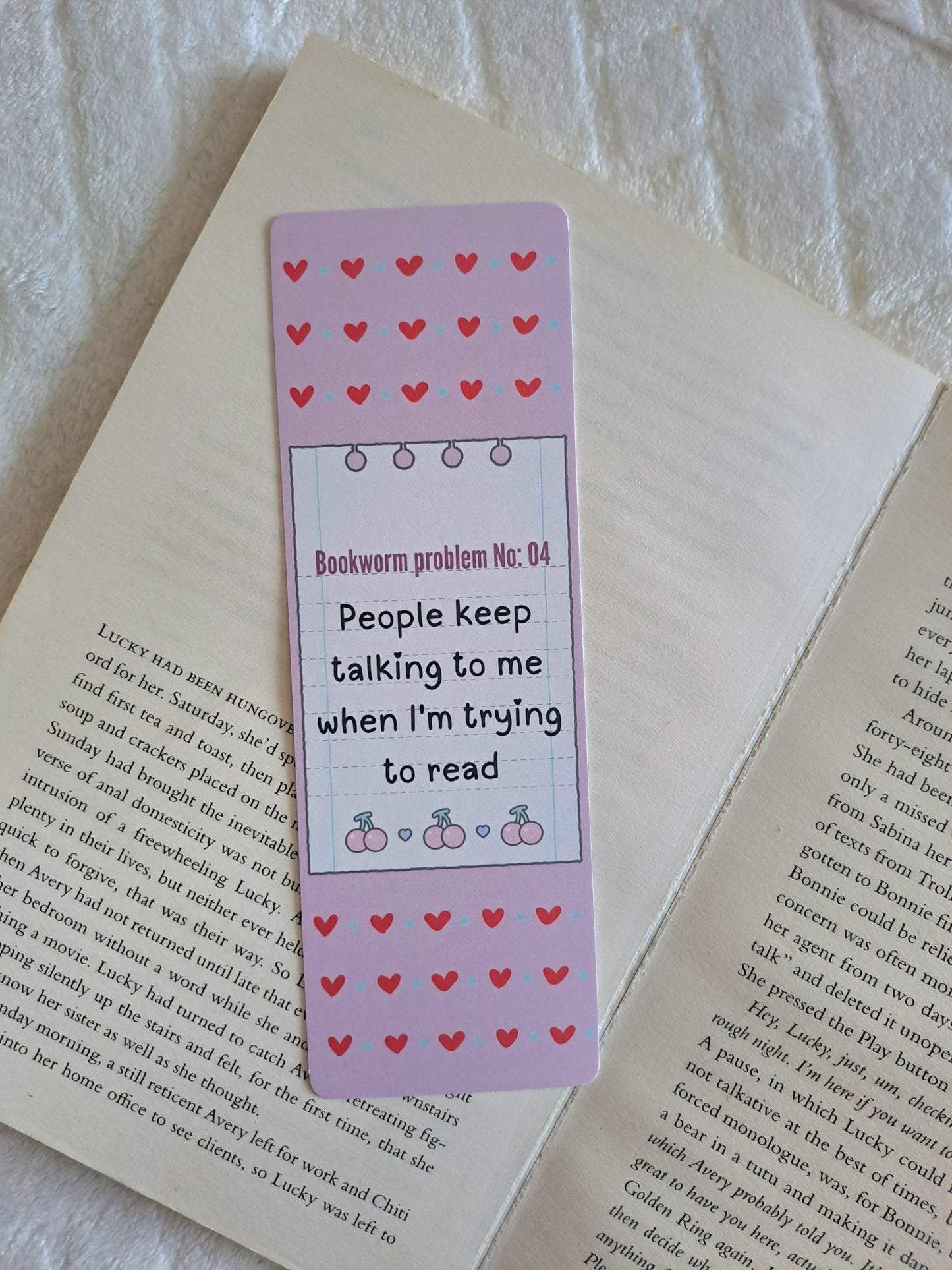 Bookworm problems - People keep talking to me when I'm trying to read bookmark
