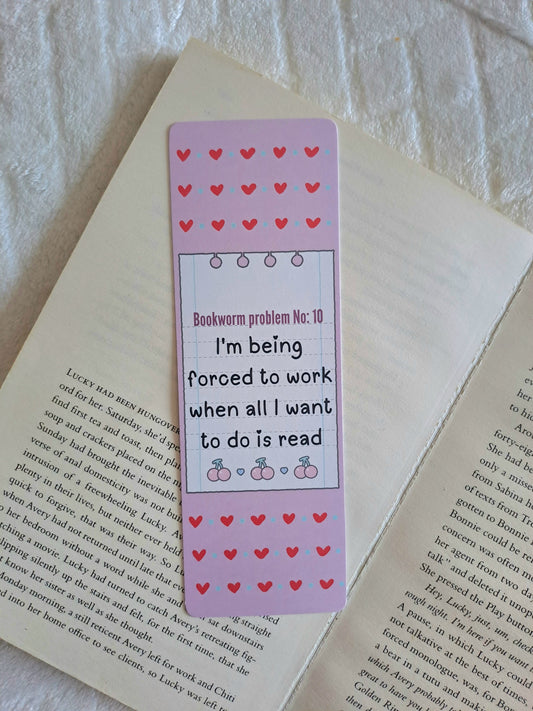 Bookworm problems - I'm being forced to work bookmark